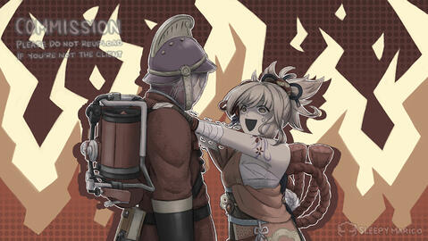 TF2 Pyro &amp; Genshin Yoimiya for Sunny