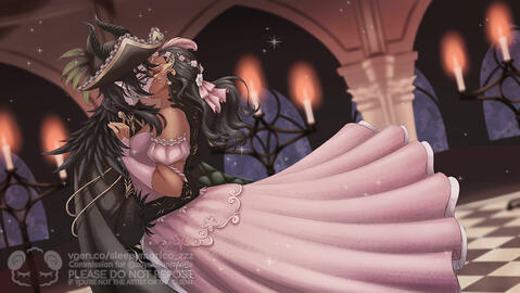 Malleus Draconia x OC (Commission for Rena)