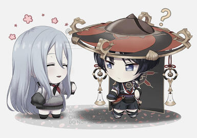 Yoisaki Kanade & Scaramouche for Sham Yoisaki Kanade & Scaramouche for Sham